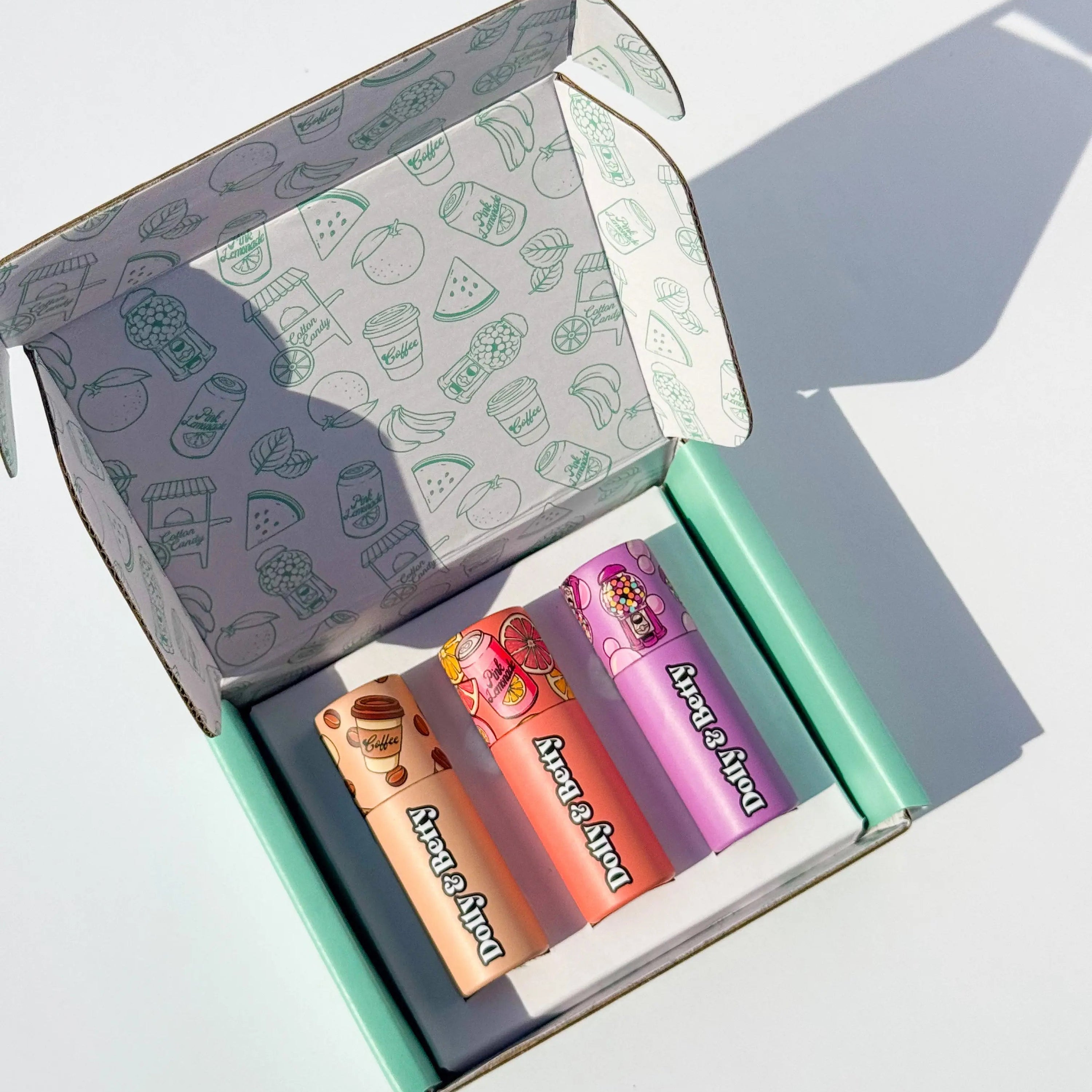 Gift box of 3 lip balms