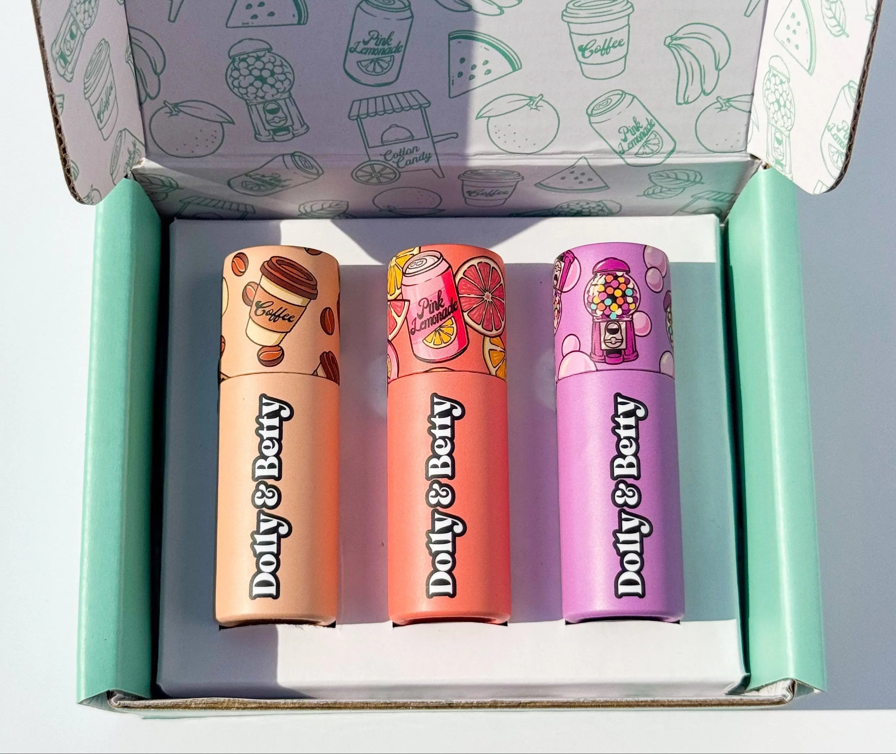 Gift box of 3 lip balms