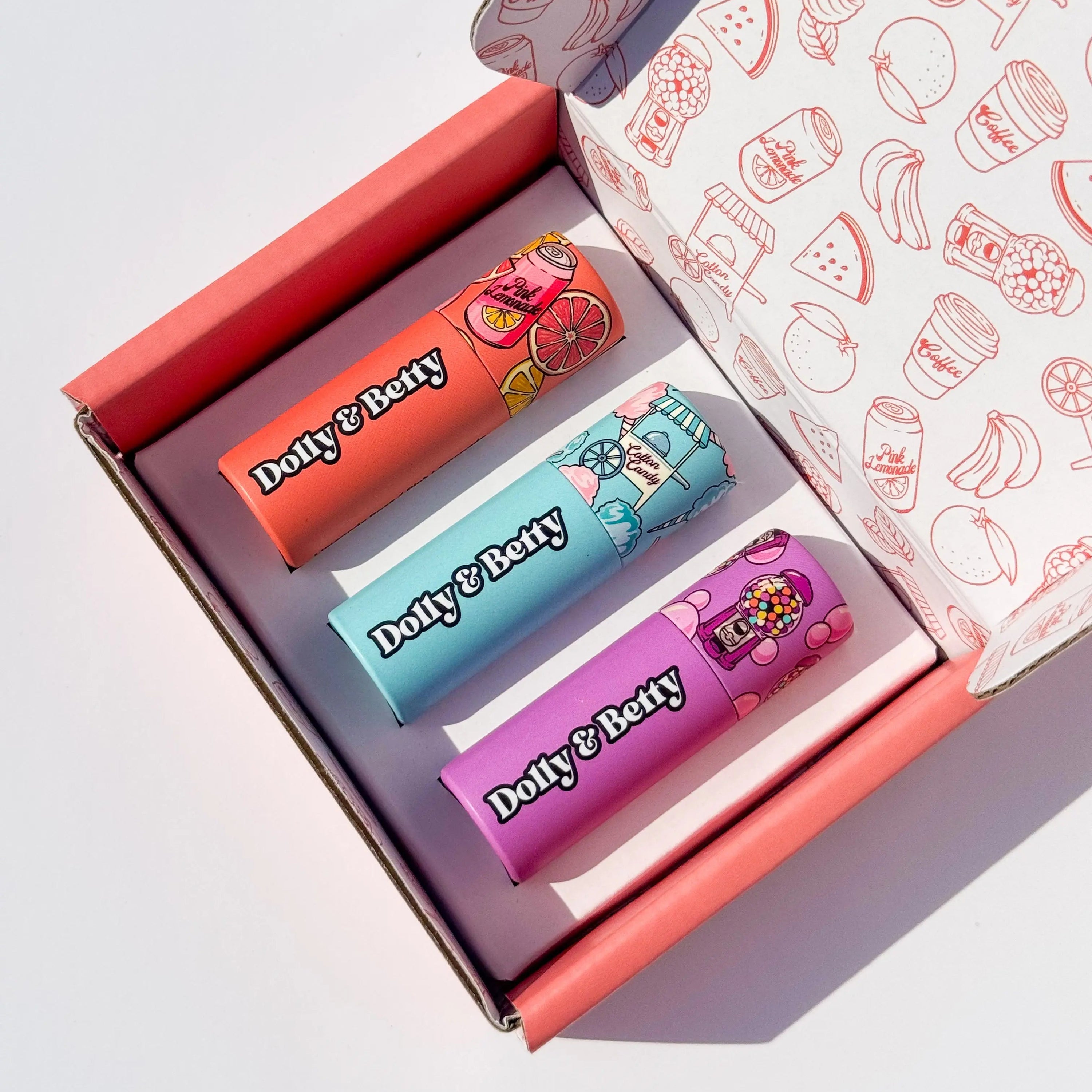 Gift box of 3 lip balms