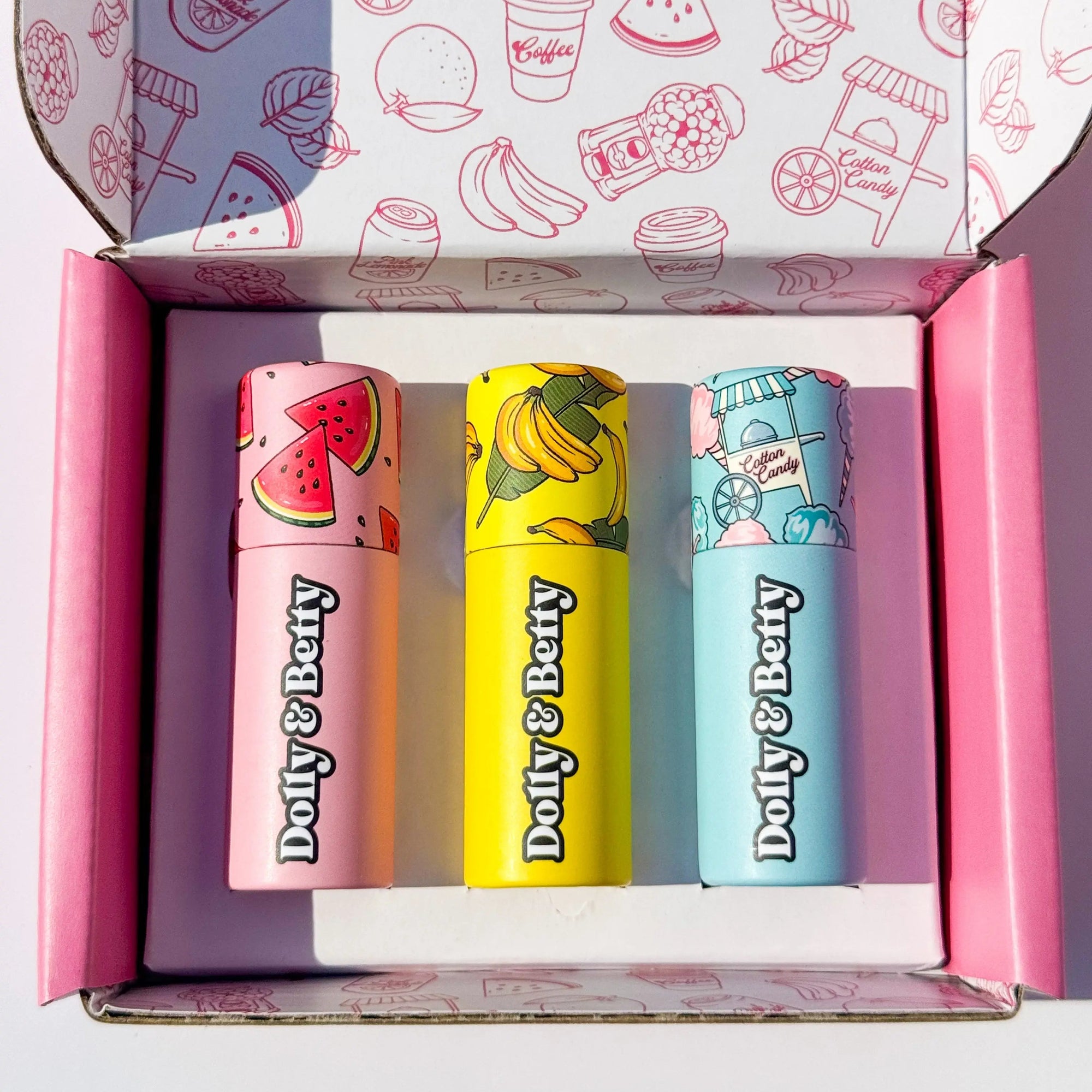Gift box of 3 lip balms