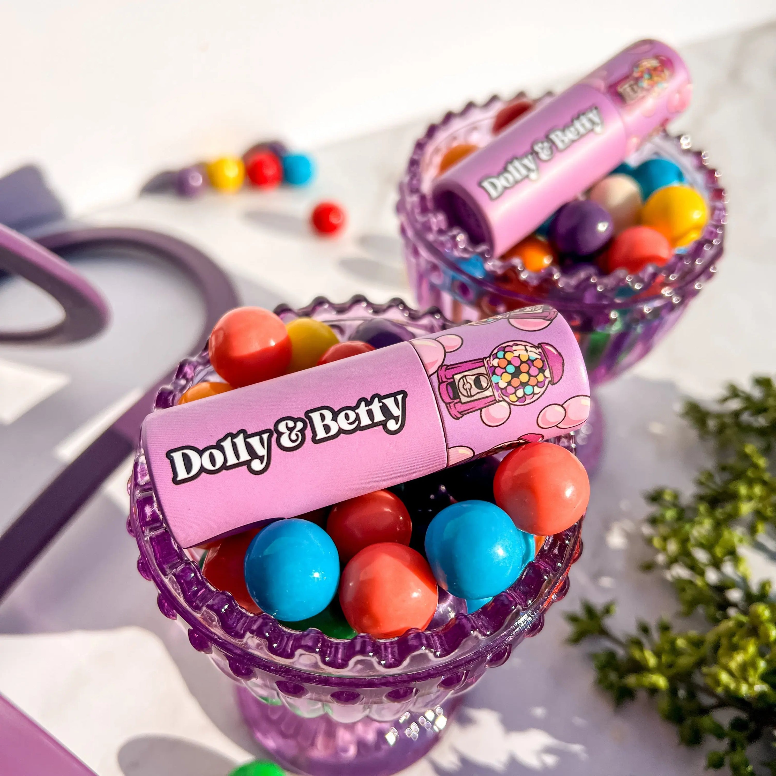 Baume à lèvres saveur gomme balloune Dolly and Betty