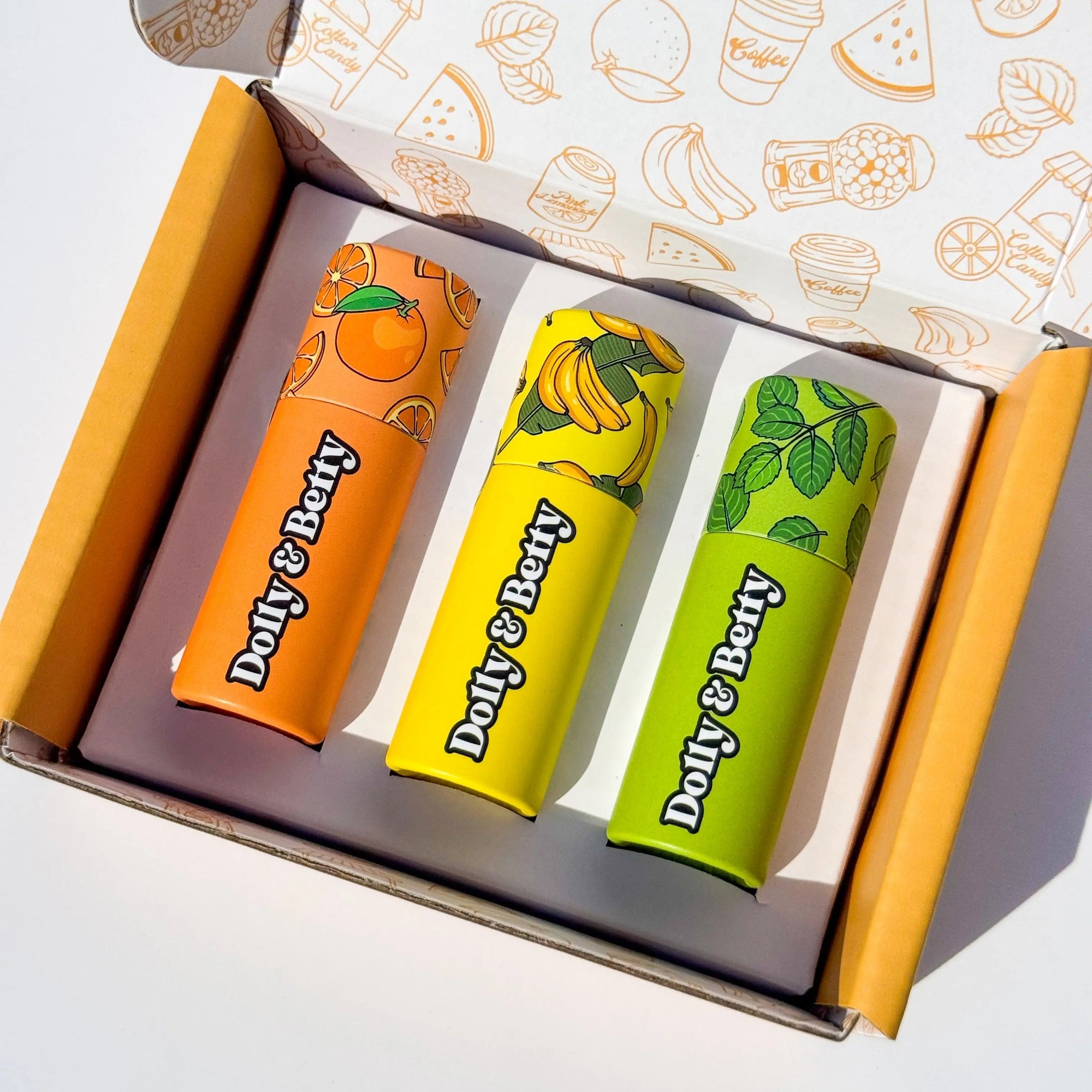 Gift box of 3 lip balms