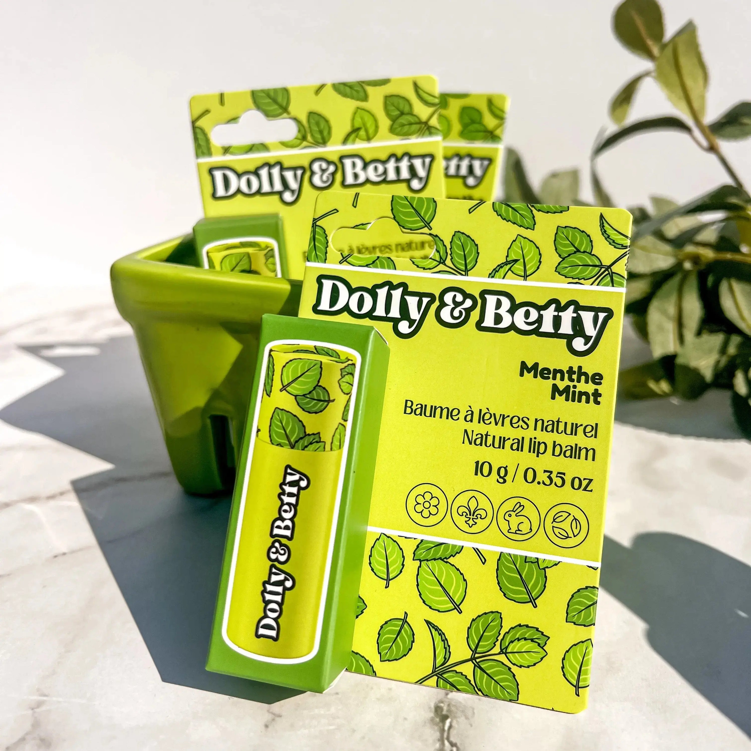 Baume à lèvres saveur menthe Dolly and Betty